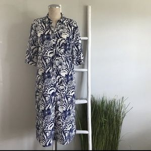 Blue Zara floral dress